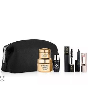 NWT Lancôme Pink Gift Set with Black Pouch